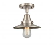  447-1C-SN-M2 - Railroad - 1 Light - 8 inch - Brushed Satin Nickel - Flush Mount