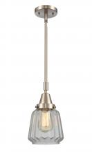  447-1S-SN-G142 - Chatham - 1 Light - 7 inch - Brushed Satin Nickel - Mini Pendant