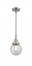  447-1S-SN-G204-6-LED - Beacon - 1 Light - 6 inch - Brushed Satin Nickel - Mini Pendant