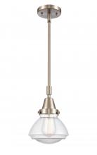  447-1S-SN-G322-LED - Olean - 1 Light - 7 inch - Brushed Satin Nickel - Mini Pendant