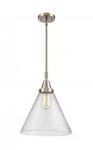  447-1S-SN-G44-L - Cone - 1 Light - 12 inch - Brushed Satin Nickel - Mini Pendant