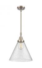  447-1S-SN-G44-L - Cone - 1 Light - 12 inch - Brushed Satin Nickel - Mini Pendant