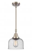  447-1S-SN-G74-LED - Bell - 1 Light - 8 inch - Brushed Satin Nickel - Mini Pendant