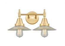  447-2W-SG-G2-LED - Halophane - 2 Light - 18 inch - Satin Gold - Bath Vanity Light