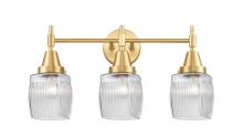  447-3W-SG-G302 - Colton - 3 Light - 24 inch - Satin Gold - Bath Vanity Light