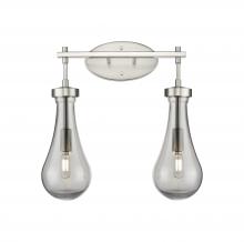  451-2W-SN-G451-5SM - Owego - 2 Light - 17 inch - Satin Nickel - Bath Vanity Light