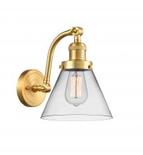  515-1W-SG-G42-LED - Cone - 1 Light - 8 inch - Satin Gold - Sconce