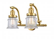  515-2W-SG-G182S-LED - Canton - 2 Light - 18 inch - Satin Gold - Bath Vanity Light