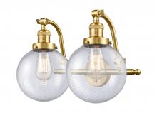  515-2W-SG-G204-8-LED - Beacon - 2 Light - 18 inch - Satin Gold - Bath Vanity Light