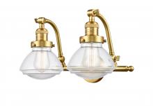  515-2W-SG-G322 - Olean - 2 Light - 19 inch - Satin Gold - Bath Vanity Light