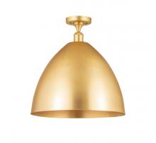  516-1C-SG-MBD-16-SG - Bristol - 1 Light - 16 inch - Satin Gold - Semi-Flush Mount