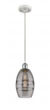  516-1P-WPC-G557-6SM - Vaz - 1 Light - 6 inch - White Polished Chrome - Cord hung - Mini Pendant