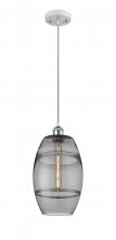  516-1P-WPC-G557-8SM - Vaz - 1 Light - 8 inch - White Polished Chrome - Cord hung - Mini Pendant