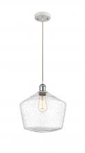  516-1P-WPC-G654-12-LED - Cindyrella - 1 Light - 12 inch - White Polished Chrome - Cord hung - Mini Pendant