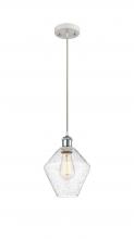  516-1P-WPC-G654-8 - Cindyrella - 1 Light - 8 inch - White Polished Chrome - Cord hung - Mini Pendant