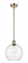  516-1S-AB-G124-10 - Athens - 1 Light - 10 inch - Antique Brass - Mini Pendant