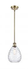  516-1S-AB-G372 - Waverly - 1 Light - 8 inch - Antique Brass - Mini Pendant