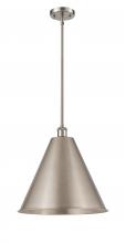  516-1S-SN-MBC-16-SN-LED - Berkshire - 1 Light - 16 inch - Brushed Satin Nickel - Pendant