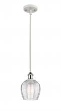  516-1S-WPC-G462-6-LED - Norfolk - 1 Light - 6 inch - White Polished Chrome - Mini Pendant