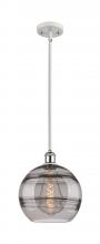  516-1S-WPC-G556-10SM - Rochester - 1 Light - 10 inch - White Polished Chrome - Mini Pendant