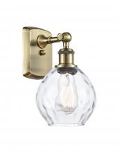  516-1W-AB-G362 - Waverly - 1 Light - 6 inch - Antique Brass - Sconce