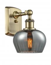  516-1W-AB-G93 - Fenton - 1 Light - 7 inch - Antique Brass - Sconce