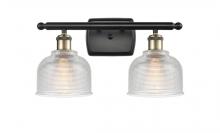  516-2W-BAB-G412-LED - Dayton - 2 Light - 16 inch - Black Antique Brass - Bath Vanity Light