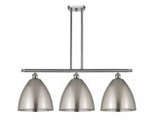  516-3I-SN-MBD-12-SN - Bristol - 3 Light - 39 inch - Brushed Satin Nickel - Cord hung - Island Light