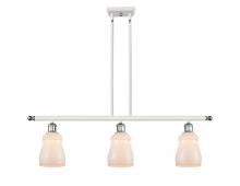  516-3I-WPC-G391 - Ellery - 3 Light - 36 inch - White Polished Chrome - Cord hung - Island Light