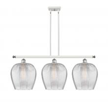  516-3I-WPC-G462-12 - Norfolk - 3 Light - 38 inch - White Polished Chrome - Cord hung - Island Light