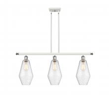  516-3I-WPC-G654-7-LED - Cindyrella - 3 Light - 36 inch - White Polished Chrome - Cord hung - Island Light