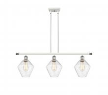  516-3I-WPC-G654-8 - Cindyrella - 3 Light - 36 inch - White Polished Chrome - Cord hung - Island Light