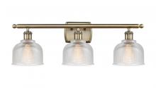  516-3W-AB-G412-LED - Dayton - 3 Light - 26 inch - Antique Brass - Bath Vanity Light