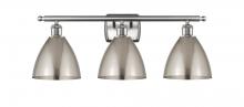  516-3W-SN-MBD-75-SN - Bristol - 3 Light - 28 inch - Brushed Satin Nickel - Bath Vanity Light