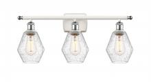  516-3W-WPC-G654-6-LED - Cindyrella - 3 Light - 26 inch - White Polished Chrome - Bath Vanity Light