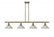  516-4I-AB-G132 - Orwell - 4 Light - 48 inch - Antique Brass - Cord hung - Island Light