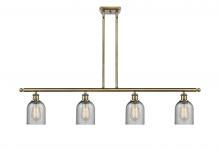  516-4I-AB-G257-LED - Caledonia - 4 Light - 48 inch - Antique Brass - Cord hung - Island Light