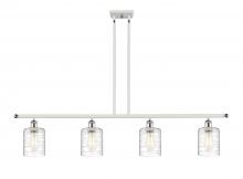  516-4I-WPC-G1113 - Cobbleskill - 4 Light - 48 inch - White Polished Chrome - Cord hung - Island Light