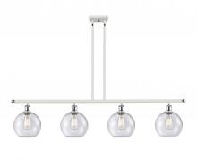  516-4I-WPC-G124 - Athens - 4 Light - 48 inch - White Polished Chrome - Cord hung - Island Light