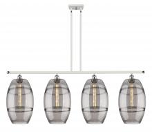  516-4I-WPC-G557-10SM - Vaz - 4 Light - 48 inch - White Polished Chrome - Cord hung - Island Light