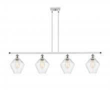  516-4I-WPC-G654-8-LED - Cindyrella - 4 Light - 48 inch - White Polished Chrome - Cord hung - Island Light