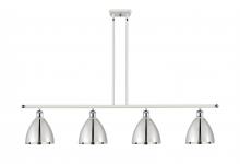  516-4I-WPC-MBD-75-PC - Bristol - 4 Light - 48 inch - White Polished Chrome - Cord hung - Island Light