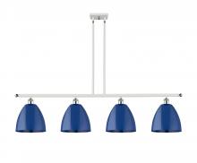  516-4I-WPC-MBD-9-BL-LED - Plymouth - 4 Light - 48 inch - White Polished Chrome - Cord hung - Island Light