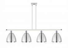  516-4I-WPC-MBD-9-PC - Bristol - 4 Light - 48 inch - White Polished Chrome - Cord hung - Island Light