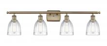  516-4W-AB-G442-LED - Brookfield - 4 Light - 36 inch - Antique Brass - Bath Vanity Light