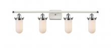  516-4W-WPC-CE231-W-LED - Kingsbury - 4 Light - 34 inch - White Polished Chrome - Bath Vanity Light