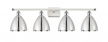  516-4W-WPC-MBD-75-PC - Bristol - 4 Light - 38 inch - White Polished Chrome - Bath Vanity Light