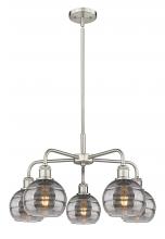  516-5CR-SN-G556-6SM - Rochester - 5 Light - 24 inch - Satin Nickel - Chandelier