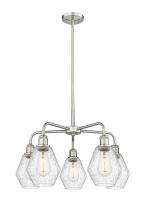  516-5CR-SN-G654-6 - Cindyrella - 5 Light - 24 inch - Satin Nickel - Chandelier