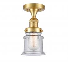  517-1CH-SG-G184S - Canton - 1 Light - 6 inch - Satin Gold - Semi-Flush Mount